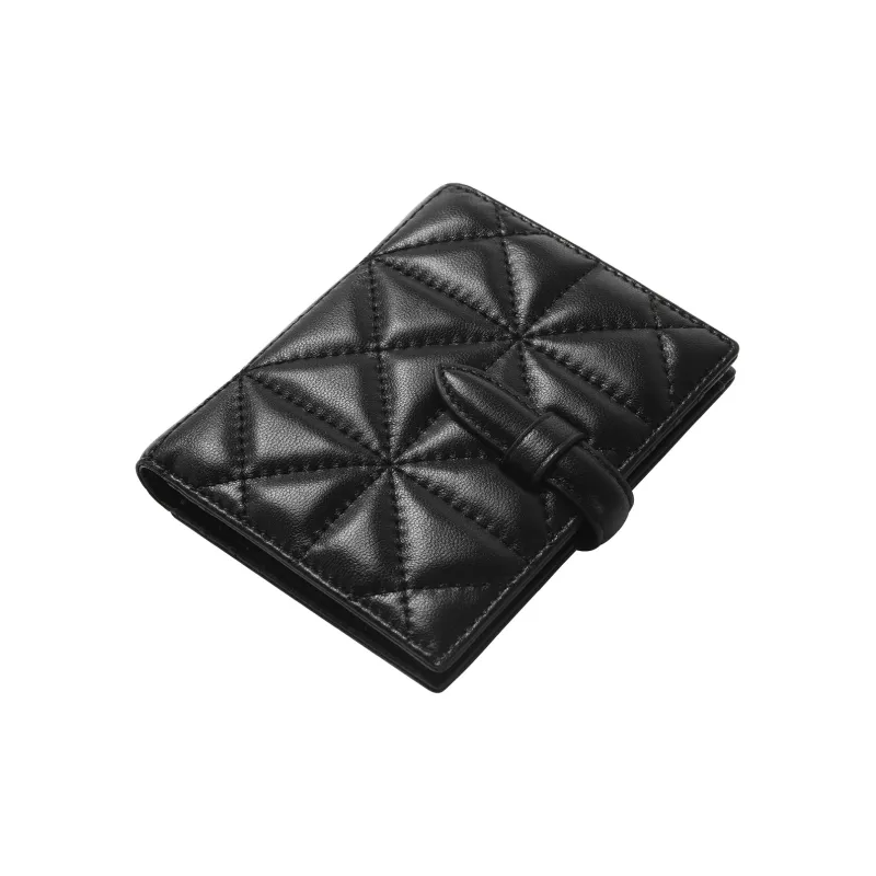 Miao Di Sheepskin Wallet Women's Obsidian Black-3