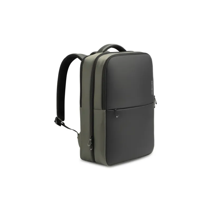 SAMSONITE Fabric Large Capacity Student Backpack Regular Unisex Black/Green Patchwork-3