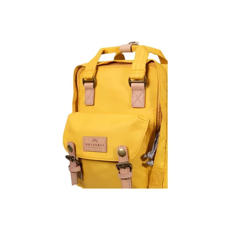 Doughnut Polyester Backpack Mini Unisex Mustard Yellow-3