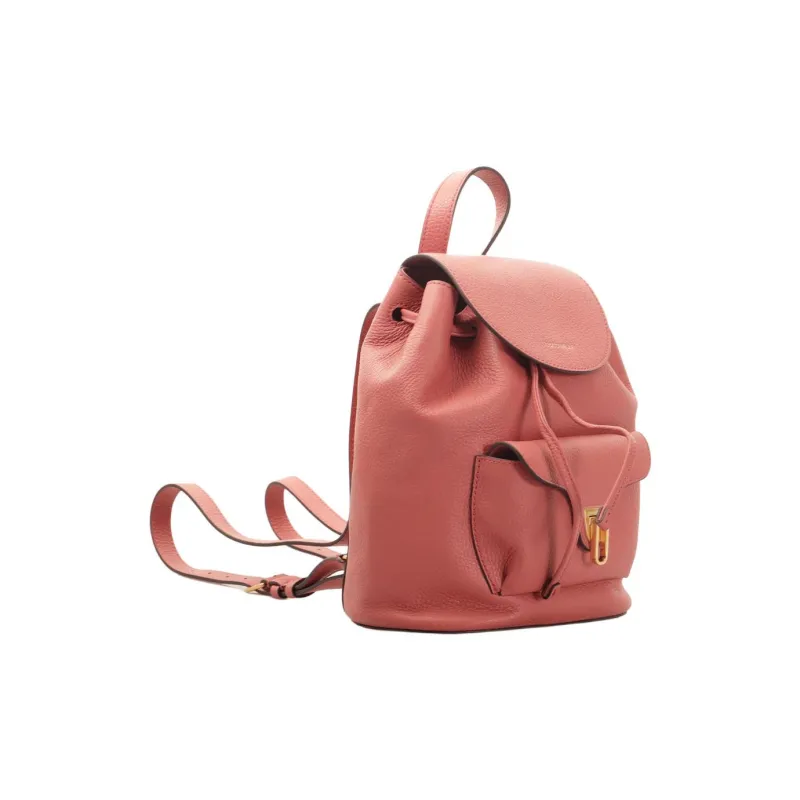 COCCINELLE Beat Calfskin Backpack Women's Pink-1