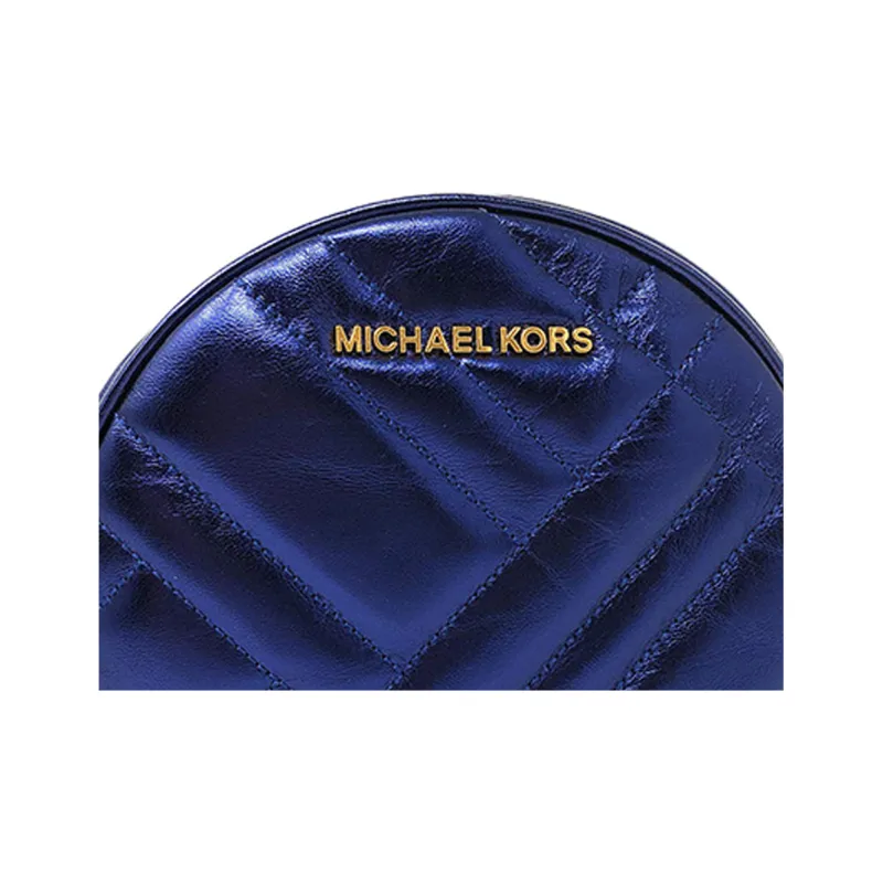 MICHAEL KORS Vivianne Leather Round Cake Bag Shoulder Bag Crossbody Bag Women's Midnight Blue-4