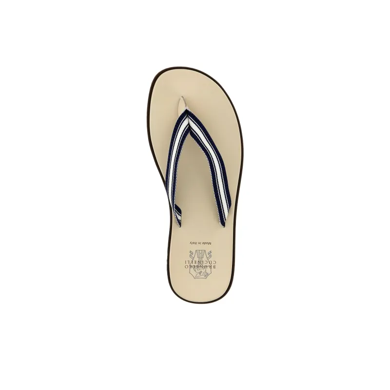 Brunello Cucinelli Grosgrain Flip Flops-4