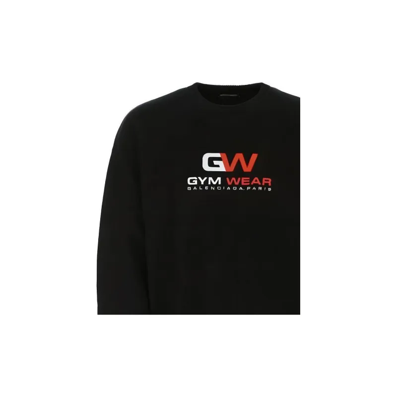 Balenciaga Oversized Gym Wear Logo Sweatshirt-4