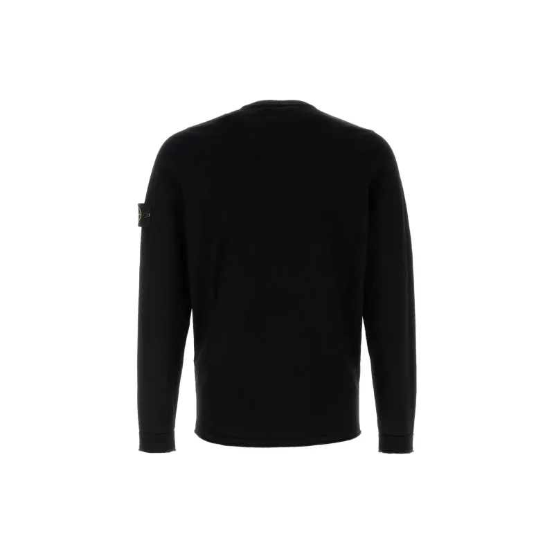 STONE ISLAND Logo Patch Crewneck Jumper-1