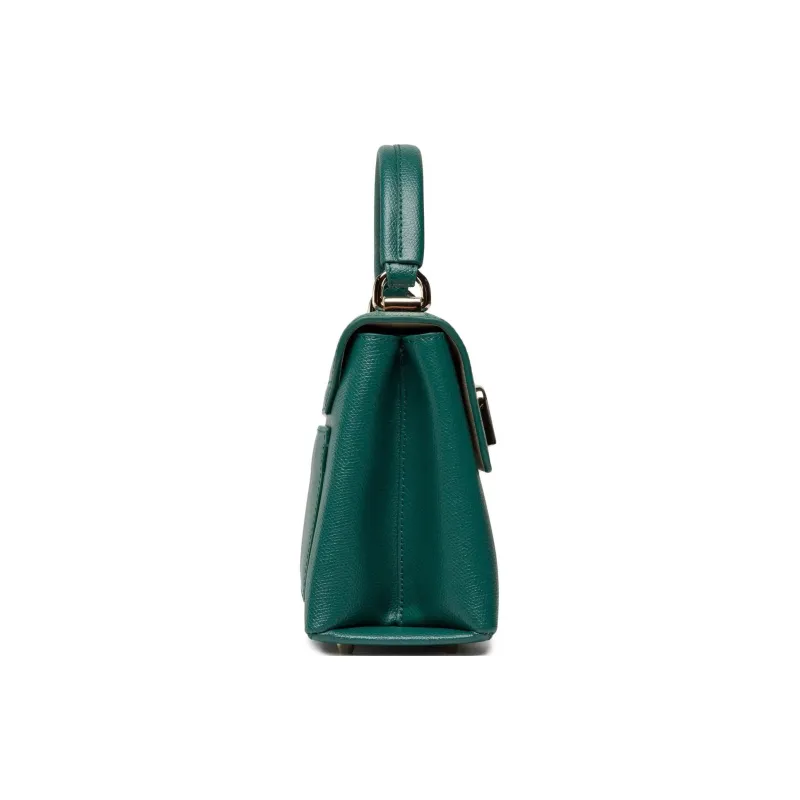 Furla 1927 Collection Leather Shoulder Bag Crossbody Bag Handbag Mini Women's Green-1