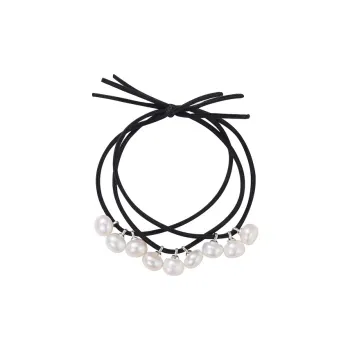 QIMEILA Freshwater Pearl Hair Tie Women's