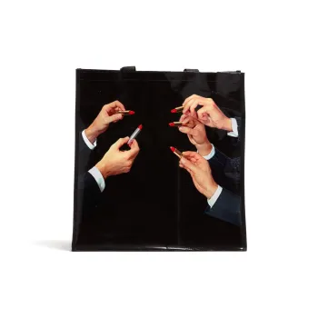 SELETTI Polypropylene Tote Bag Shopping Bag Shoulder Bag Handbag Women's Black