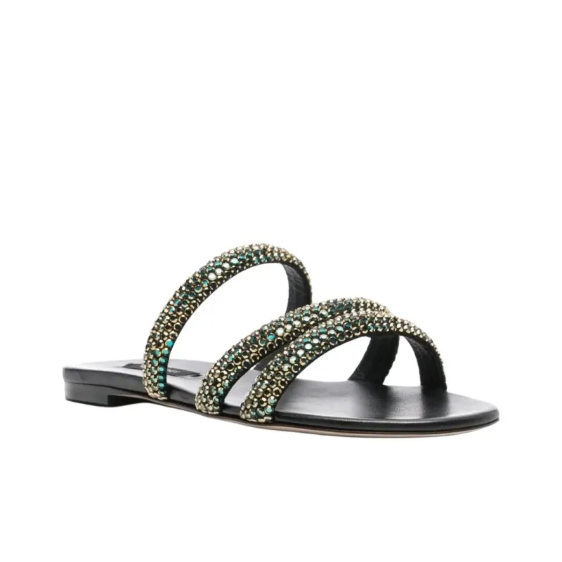 Casadei Slide Slippers Women's Black-3