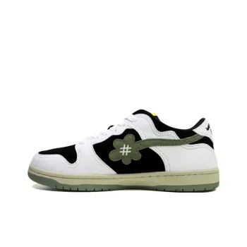 WATER THE PLANT Low Top Skateboard Shoes Men's White Truffle