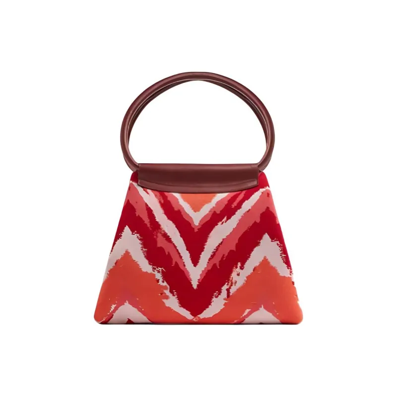 MISSONI Fabric One Shoulder Handbags Large Size Women's Red/Blue-0