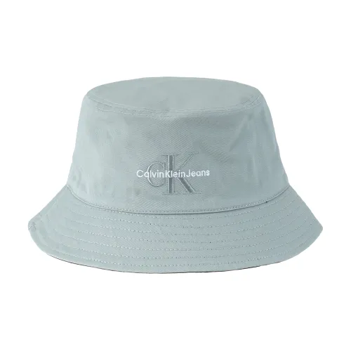 CALVIN KLEIN Cotton Bucket Hats Men's Slate Gray