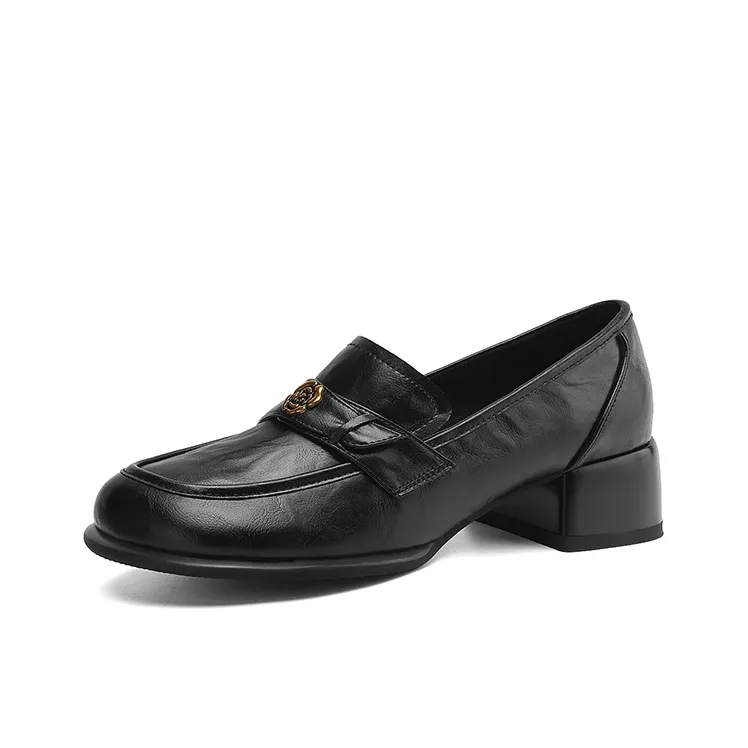 XICUNMINGWU Loafers Women's Black/Dark Brown-1
