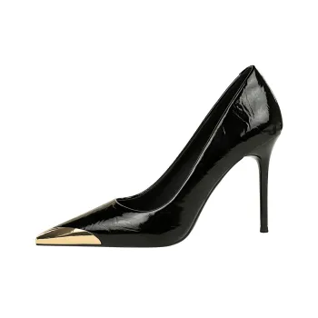 QITUMAUL Slim Heel High Heels 9.5cm Women's