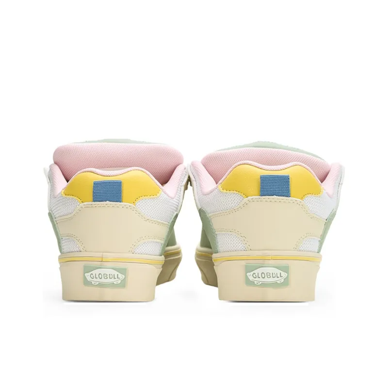 GLO BULL Anti-Slip And Wear-Resistant Breathable Low-Top Skateboard Shoes Unisex Beige Fruit Green-4