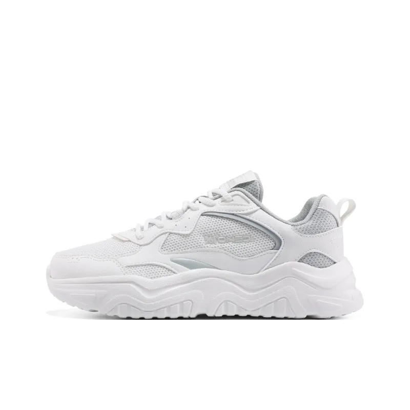 361° Cushioning, Slip Resistant, Lightweight Low Top Casual Shoes Women's White Gray Green-0