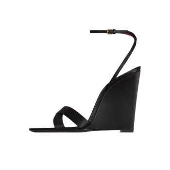 SAINT LAURENT Bibi Strap Sandals 11cm Women's Black