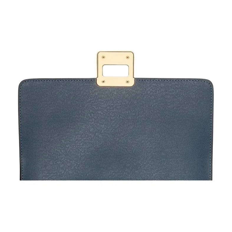 Kate Spade Cow Split Leather Shoulder Bag Medium Size Women's Cyan Stone-5
