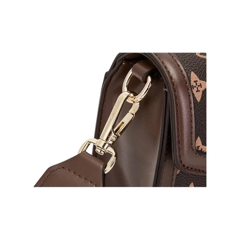 ST&SAT PVC One Shoulder Crossbody Bag Regular Women's Coffee/Khaki-3