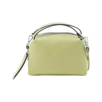 GIANNI CHIARINI Leather Shoulder Bag Crossbody Bag Handbag Small Size Women's Salad Green