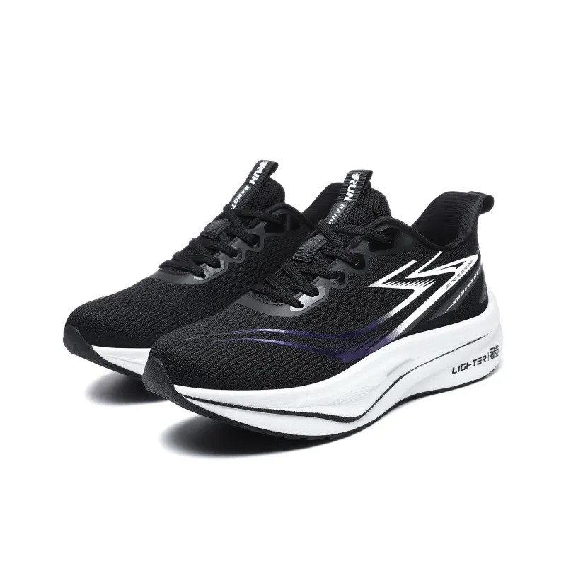 BTE Cushioning, Slip Resistant, Abrasion Resistant, Lightweight, Rebound Low Top Carbon Plate Running Shoes Unisex-2