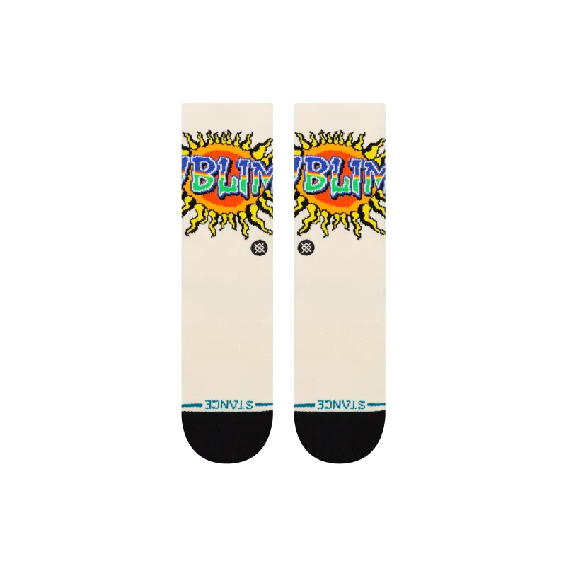 Stance Mid-Calf Socks Unisex 1 Pack Canvas White-1