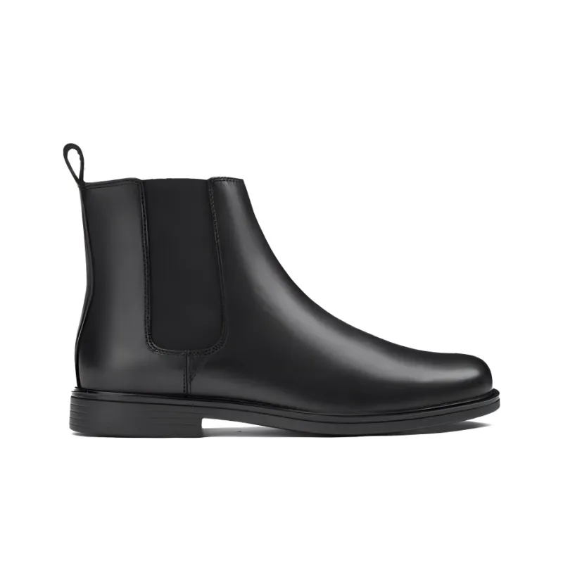 Clarks Short Chelsea Boots Men's Black-1