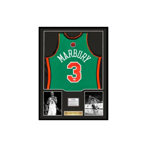 Three For New York Knicks Basketball Fan Supplies Framed Outer Frame Dimensions Approximately 78x98cm Green Unisex