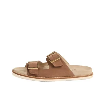 Brunello Cucinelli Double Buckle Fastened Open Toe Slides