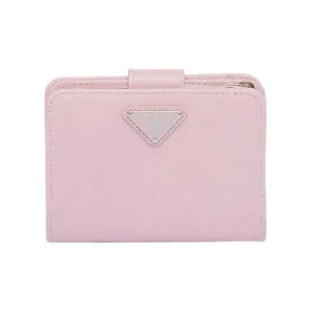PRADA Saffiano Leather Wallet Small Size Women's Pink