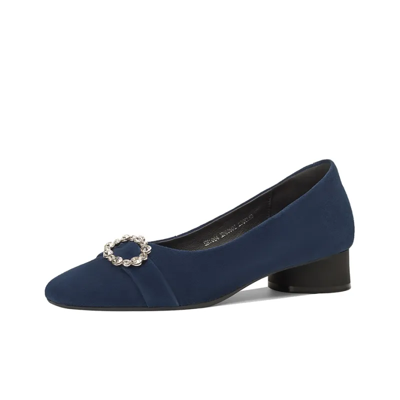 XICUNMINGWU Block Heel High Heels Women's-8