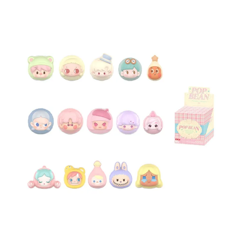 POP MART Bubbles Cute Macaron Collection Figure Blind Box Products Single Mystery Box/Full Box 15 Pcs-0