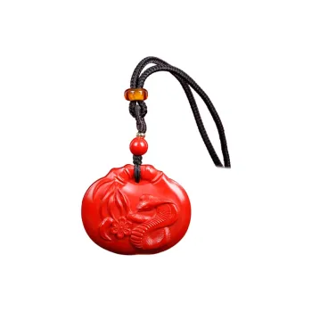 Yutang Reconstructed Cinnabar Necklaces Women's