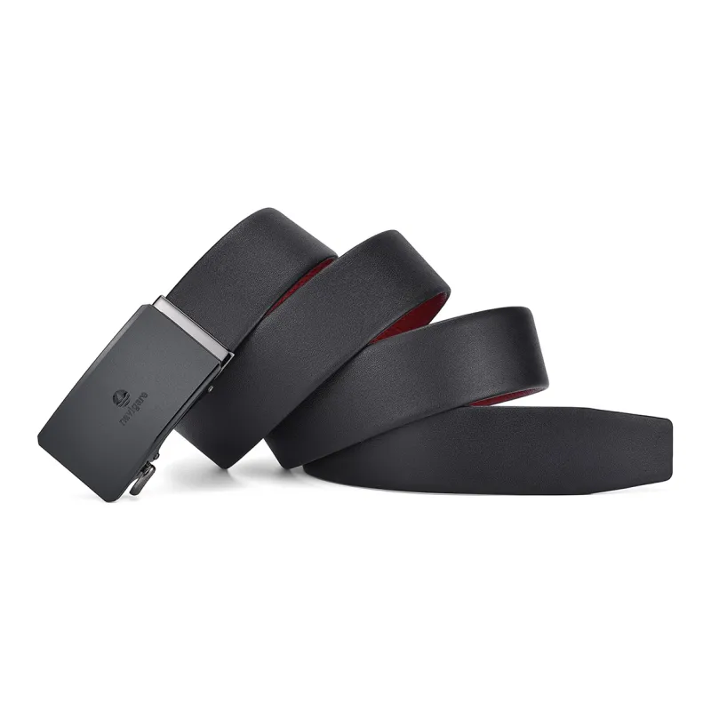 NAVIGARE Top Grain Cow Leather Leather Belts Men's 3.5cm-8