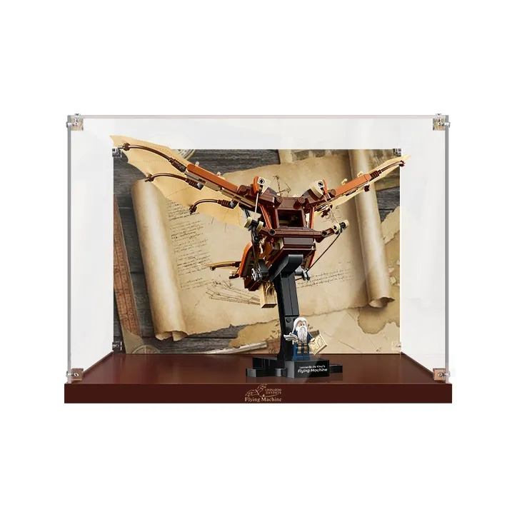 LIGHT YOUR BRICKS Compatibility LEGO 10363 Leonardo Da Vinci's Flight Vehicle Display Case Model Accessories-6