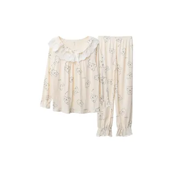 Pretty Lady Pajama Set Women's Apricot