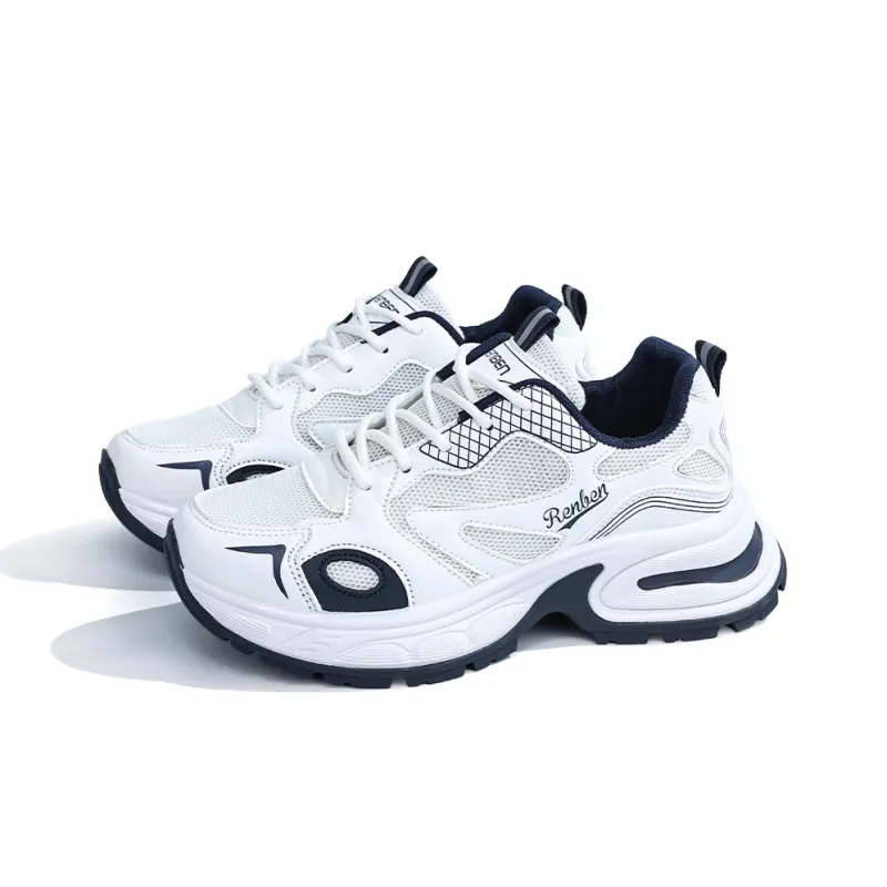 RENBEN Cushioned Slip-Resistant Abrasion-Resistant Low-Top Chunky Sneakers Women's 2025 Spring And Summer-2
