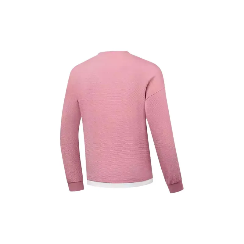 QIAODAN Sports Life Collection Sweatshirt Men's Plum Blossom Pink/Jordan White-1
