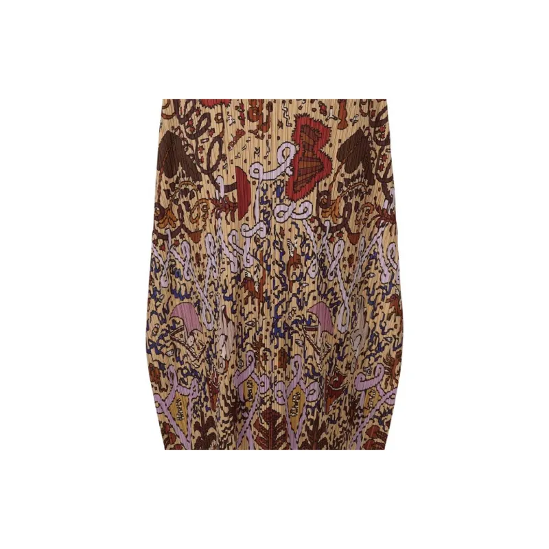 PLEATS PLEASE ISSEY MIYAKE Sleeveless Dress Women's Brown-3