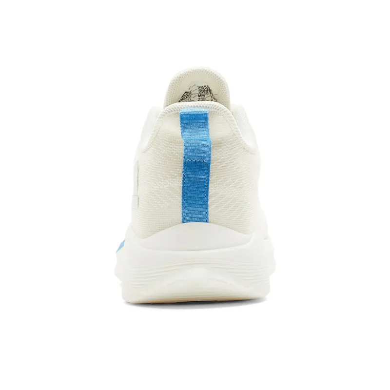PEAK Running Shoes Men Low Top Milk White Blue-4
