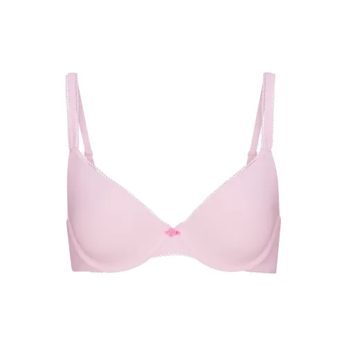 SKIMS Valentine's Day Collection SS25 FITSEVERYBODY PICOT T-SHIRT BRA Bra Women's Cherry Blossom Tonal