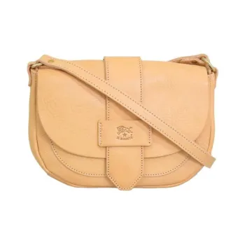 Il Bisonte Leather Crossbody Bag, Shoulder Bag Women's Beige