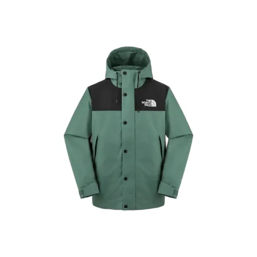 THE NORTH FACE City Outdoor Collection REIGN On Water Resistant Windbreaker Jacket Men's Duck Green