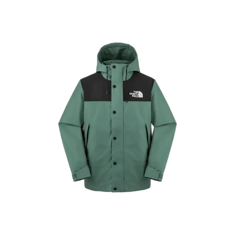 THE NORTH FACE City Outdoor Collection REIGN On Water-Resistant Windbreaker Jacket Men's Duck Green-0
