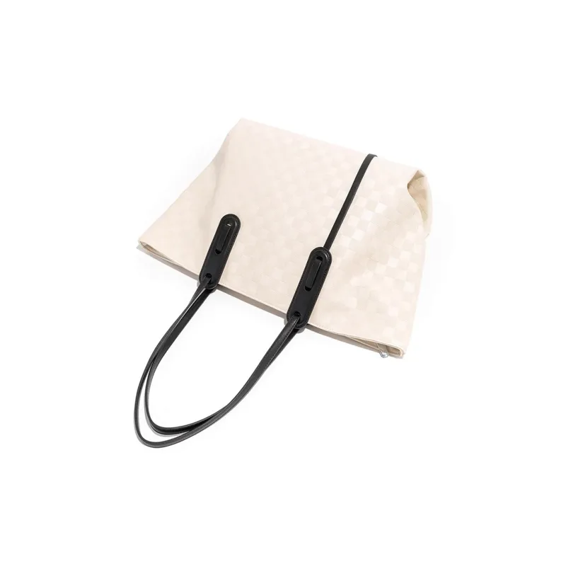 CLEVER& KETCH PU Tote Bag Shoulder Bag Regular Women's Ecru-3