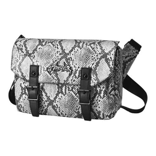 GLORY&CO PVC Crossbody Bag Unisex Gray White