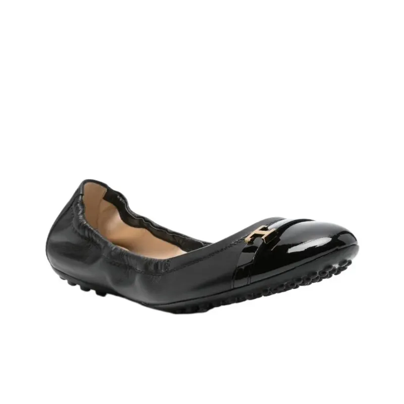 TOD'S Gommino Beanie Shoes Women's Black-2