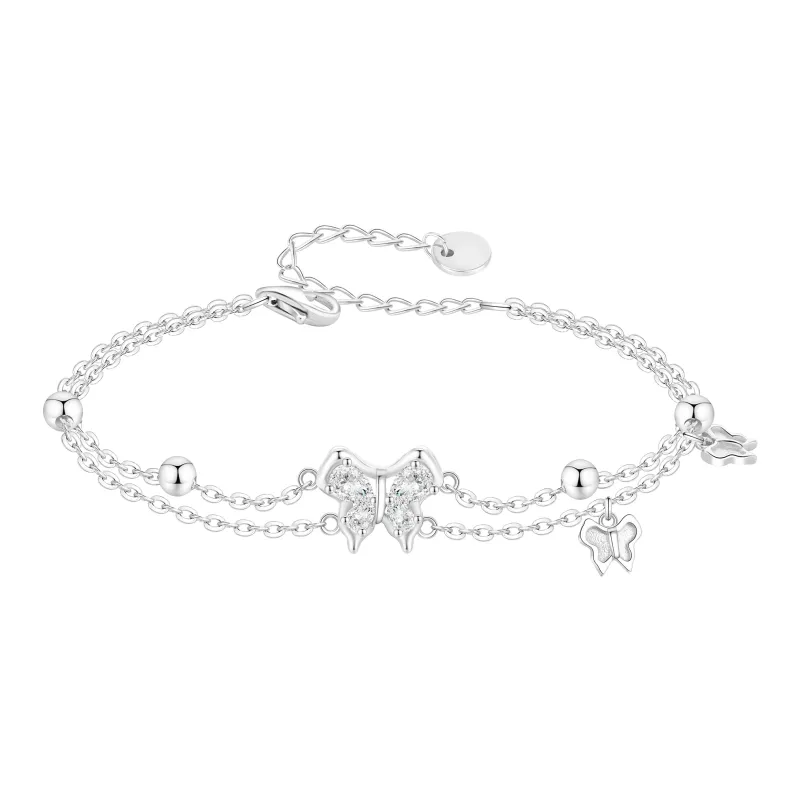 Lao Feng Xiang S925 Silver Bracelets Women's-0