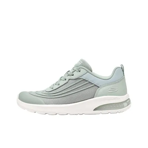 Skechers Anti Slip Wear Resistant Low Top Running Shoes Women's Green