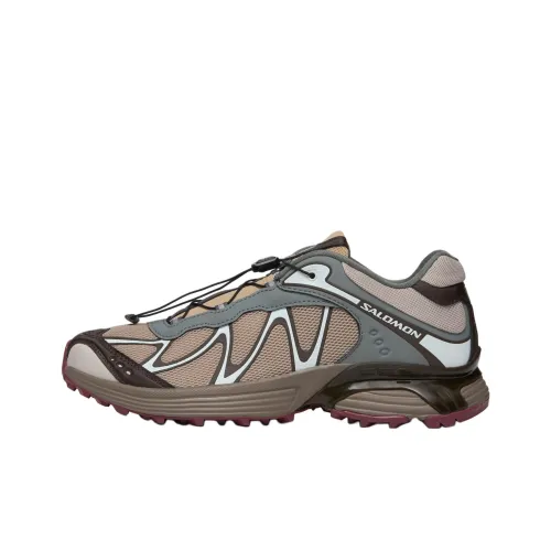 SALOMON XT WHISPER Anti Slip Wear Resistant Low Top Casual Running Shoes Unisex Light Brown