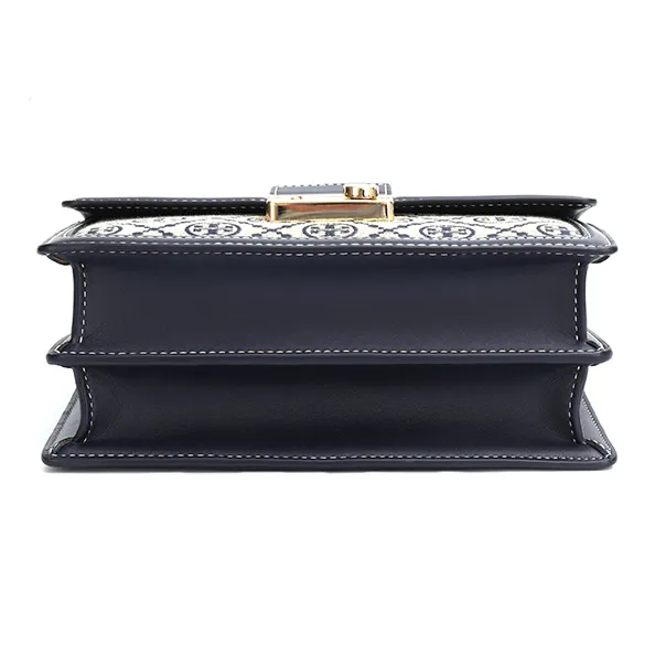TORY BURCH T Monogram Shoulder Bag Tory Navy-3